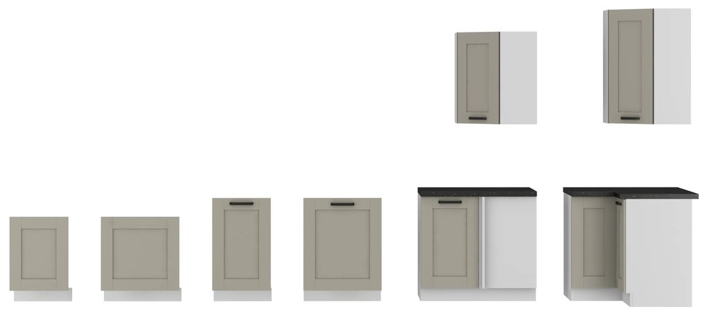 Felső konyhaszekrény Lucid 60 GU 36 1F (claygrey + fehér). Akció -6%. 1045450