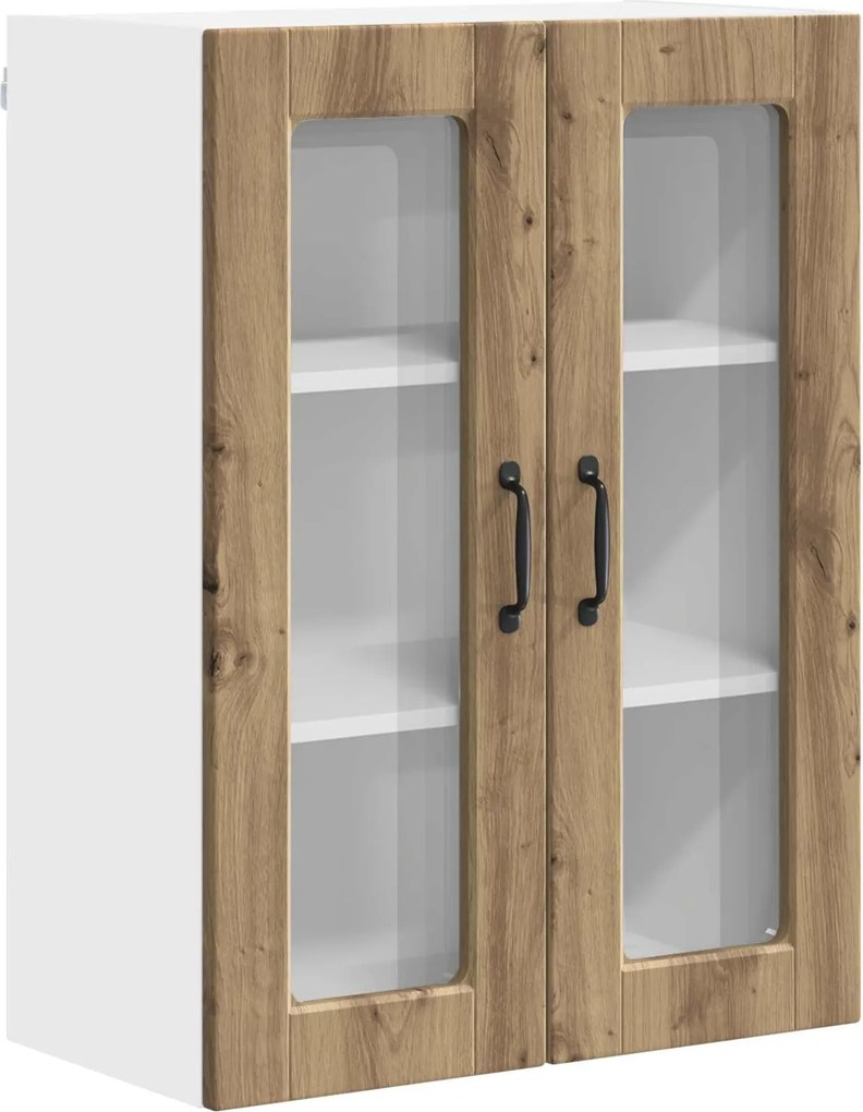 vidaXL Konyhaszekrény polcokkal Artisan tölgy 60 x 31 x 80 cm Faanyag