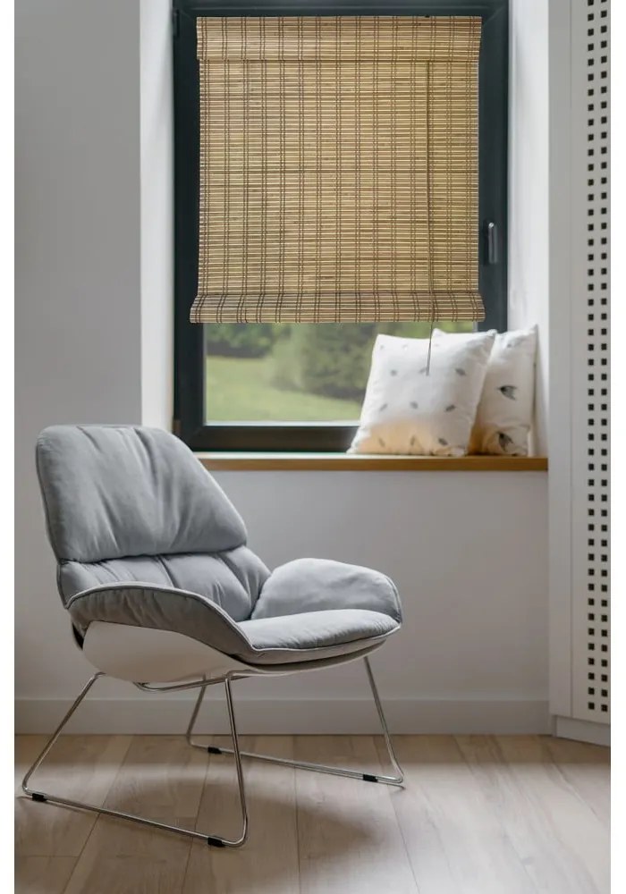 Natúr színű bambusz roló 100x160 cm Lepus – Gardinia