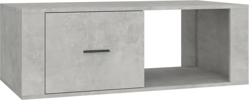 vidaXL betonszürke szerelt fa dohányzóasztal 100x50,5x35 cm