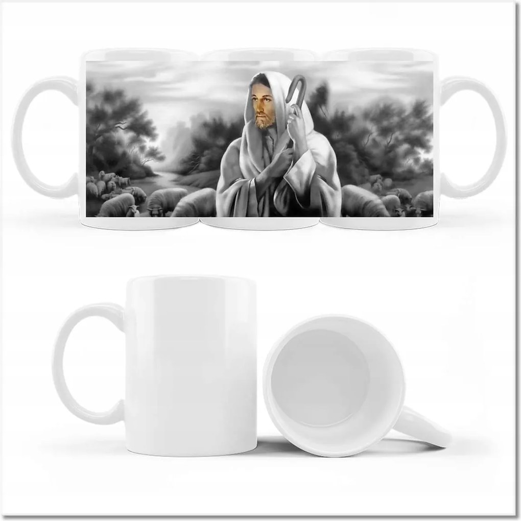 Fényképes bögre Jó Pásztor Bárányok