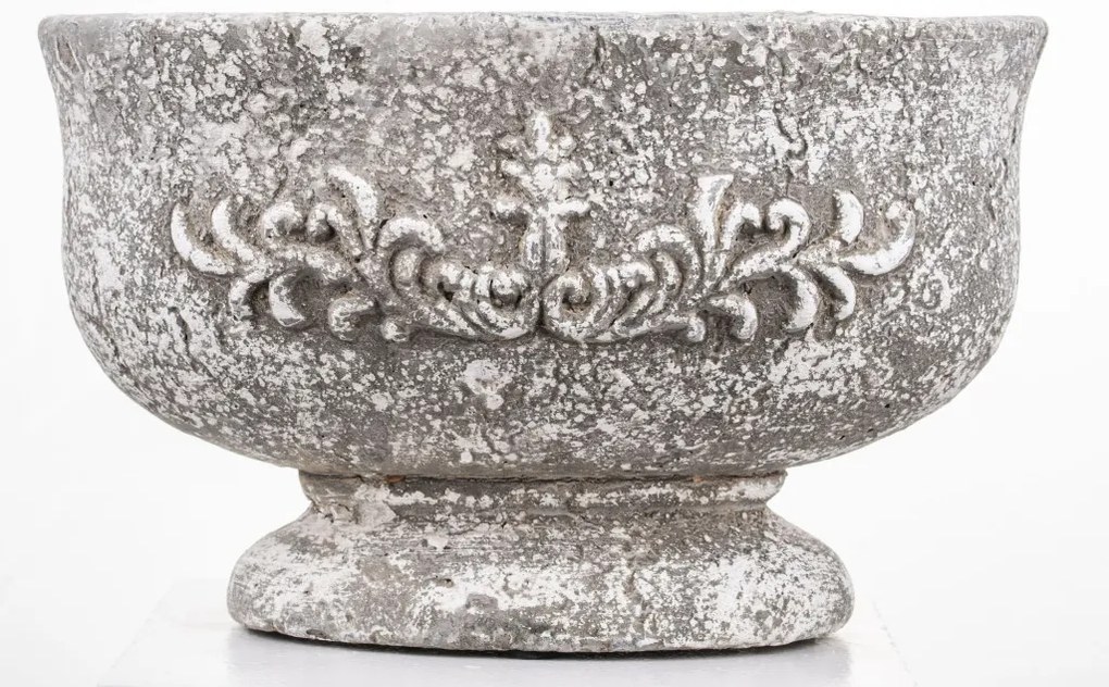 Cyrus design Kaspó cement szürke 15.5x25x15.5cm