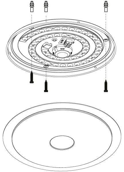 Eglo 98323 - LANCIANO LED 24W stropní stmívatelné svítidlo s DO