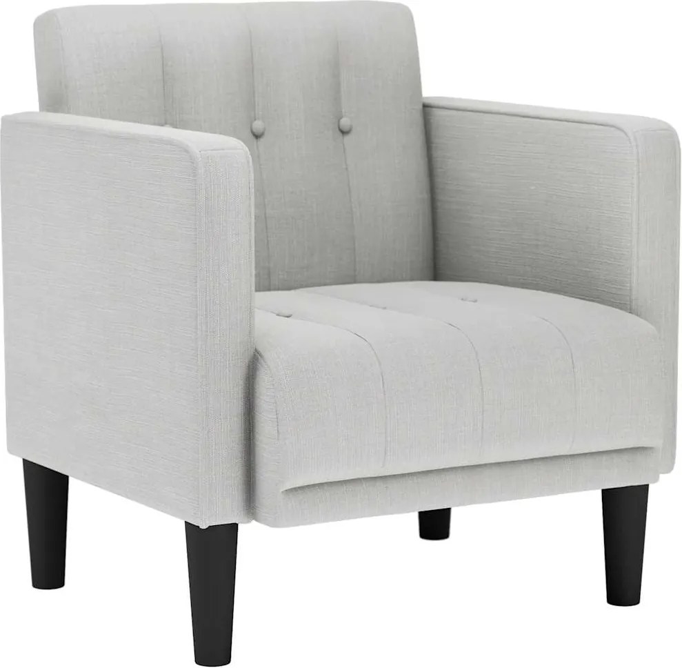 vidaXL felhőszürke szövet kanapészék karfás szék 53 cm