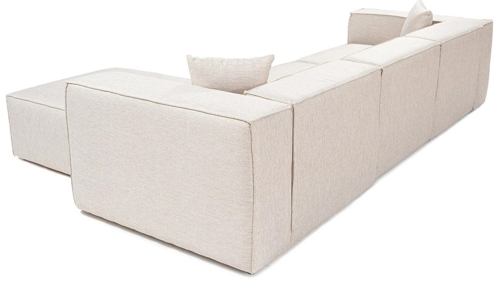 Sarokkanapé Lora (L1-O1-1R-POUFFE ) - Világos Barna