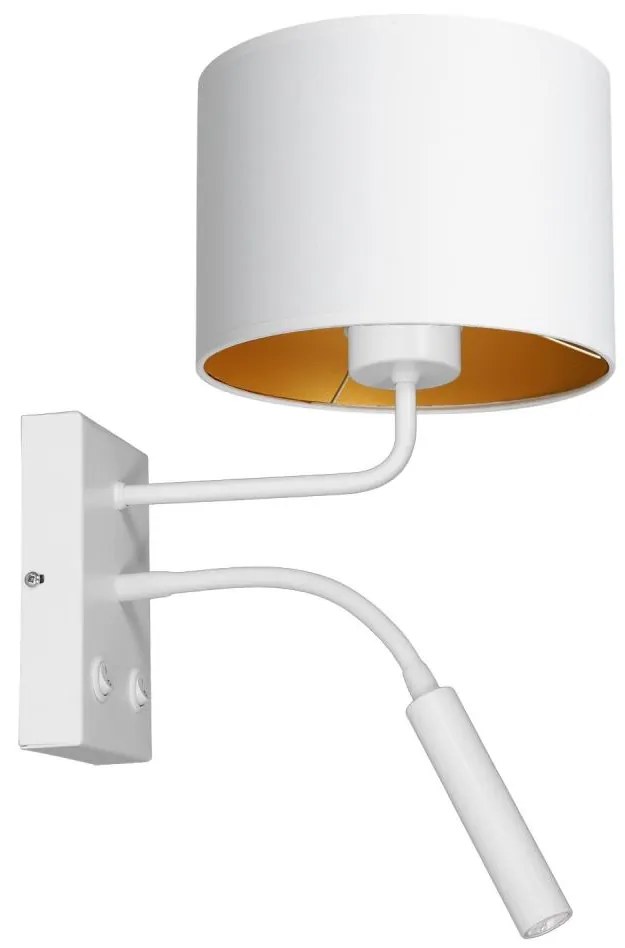 Luminex Fali lámpa ARDEN 1xE27/60W+1xG9/8W/230V fehér/arany LU3442