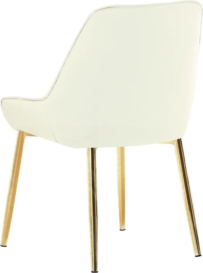 Étkezőszék, bézs Velvet anyag/gold króm-arany, PERLIA