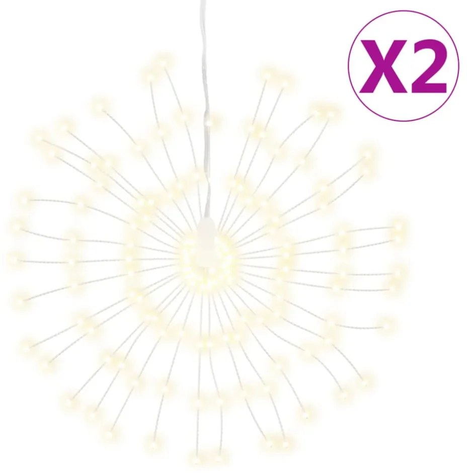 2 db karácsonyi meleg fehér csillagfény 140 db LED 17 cm