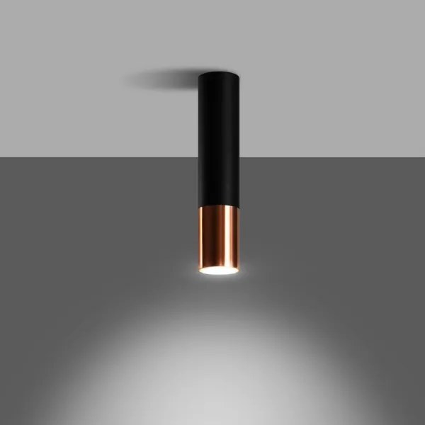 Sollux SL.0945 - Spotlámpa LOOPEZ 1xGU10/10W/230V fekete/réz