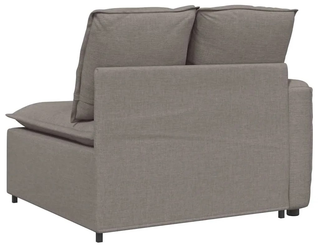tópszínű moduláris kanapé karfás végmodul párnákkal 100 cm