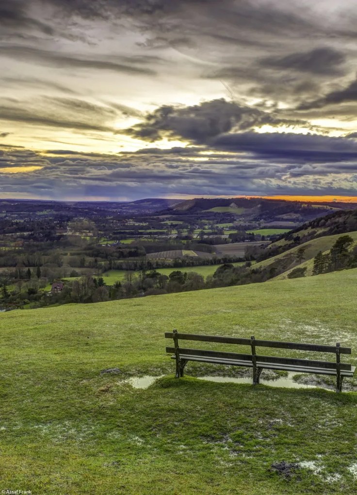 Poszter 20,5x28,4cm Reigate Hill, Assaf Frank