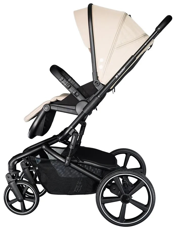 Kombinált babakocsi nagy kerekekkel 2 az 1-ben X-lander Cruiser 2.0 Cool Beige