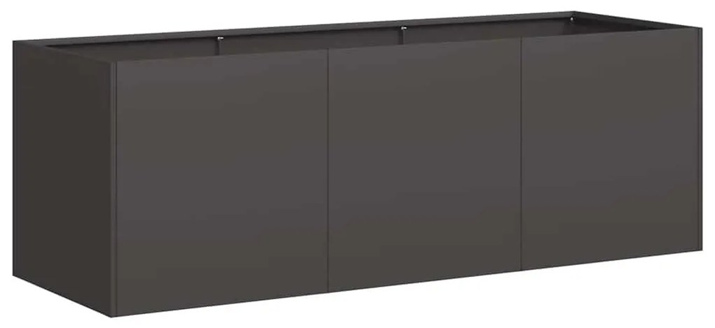 vidaXL növénytartó fekete 120x40x40 cm hidegen hengerelt acél