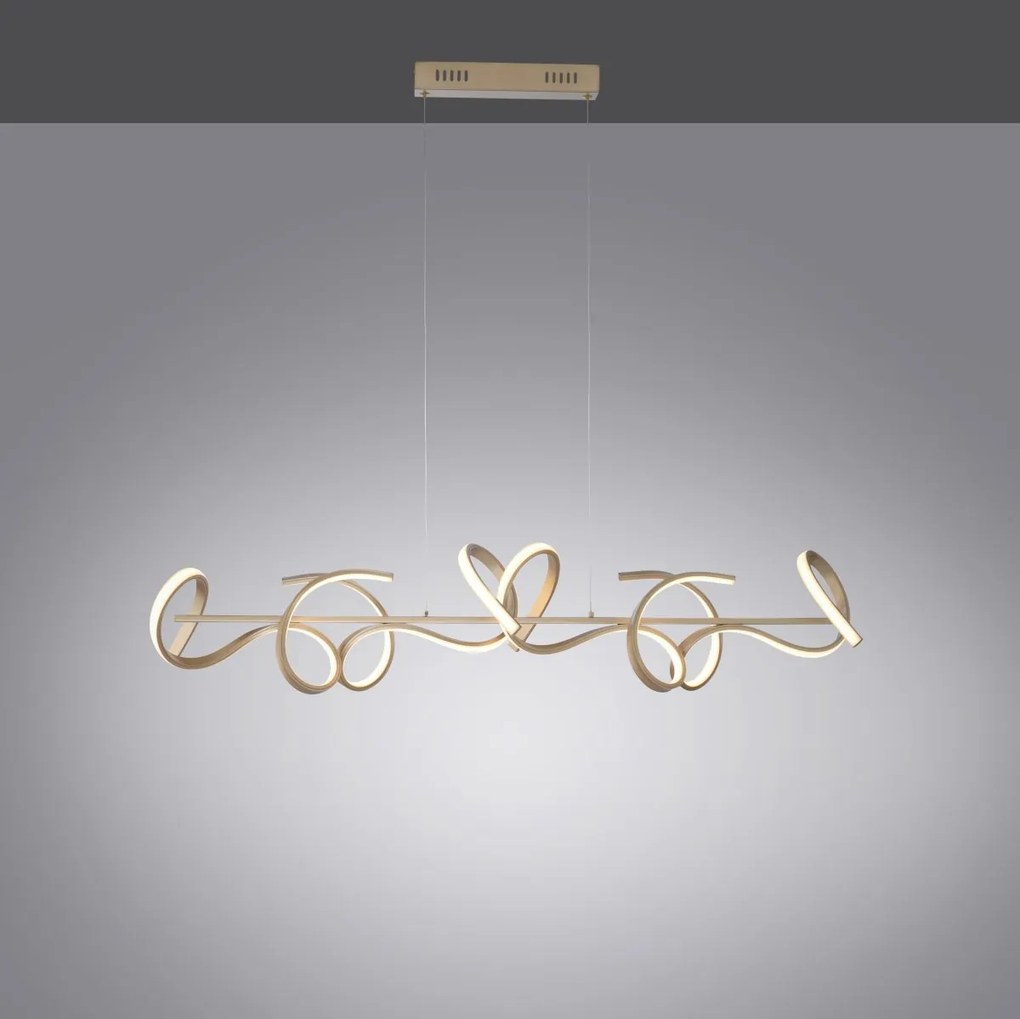 Paul Neuhaus modern függeszték curls matt sárgaréz pln19033-60