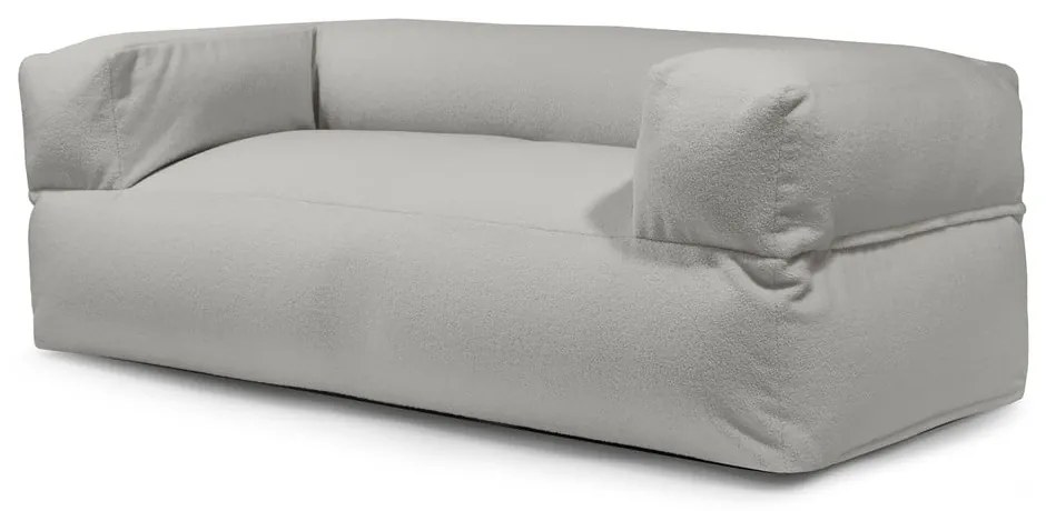 Világosszürke buklé babzsákfotel Sofa MooG – SLOWDOWN