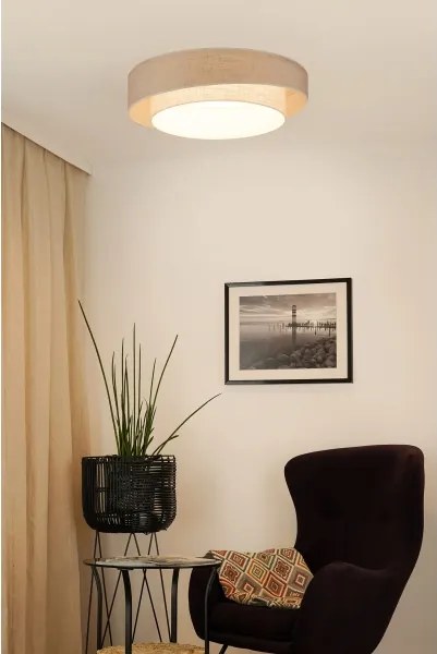 Brilagi - LED dimmelhető lámpatest DOVER SHINE LED/24W/230V szürke/krémszínű + távirányító