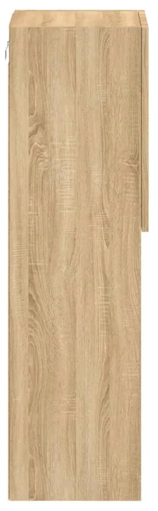 sonoma tölgy színű TV-szekrény LED-lámpákkal 30,5 x 30 x 102 cm