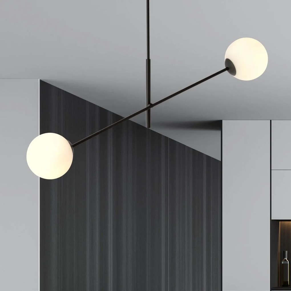 Emibig modern függeszték linear fehér fekete emi1169/2