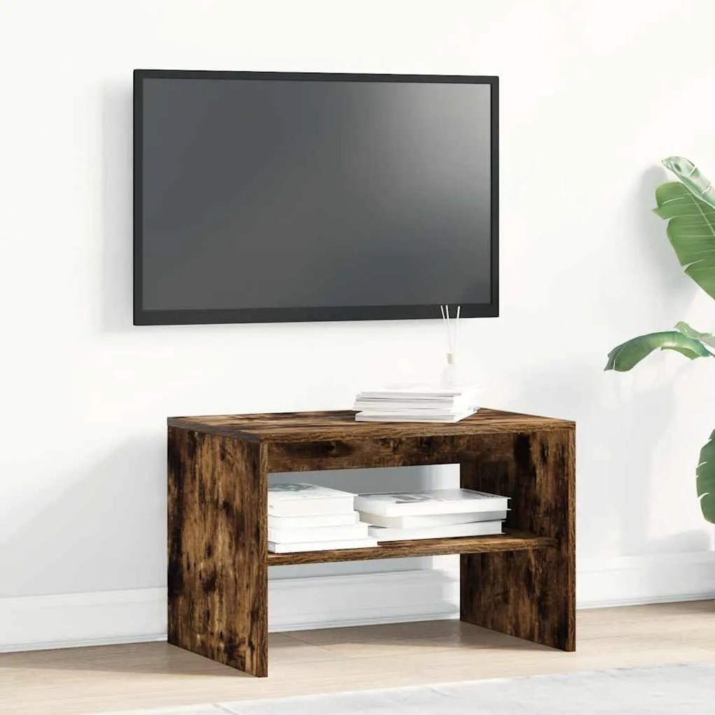 füstös tölgy színű szerelt fa TV-szekrény 60x40x40 cm