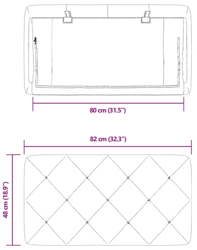 rózsaszín bársony fejtámla párna 80 cm