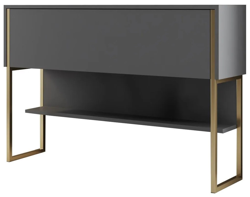 Komód Luxe - Gold, Anthracite