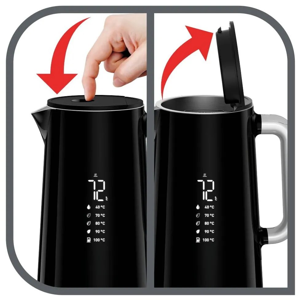 Fekete vízforraló 1,7 l KO851830 – Tefal