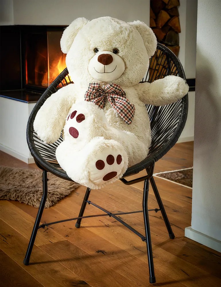 Monzana BENY nagy plüssmedve, 100cm, krém