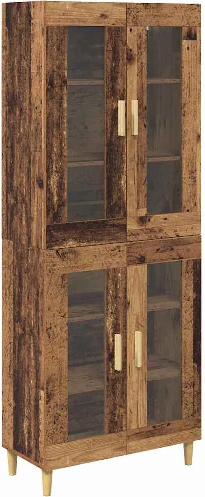 vidaXL Magasfiú Öreg fa 69,5 x 34 x 180 cm Faanyag