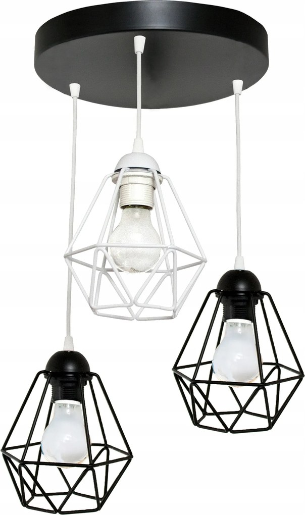 Csillár Mennyezeti Lámpa Lógó Gyémánt Színes Led