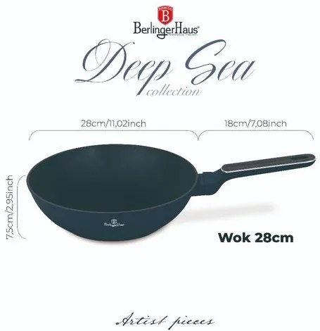 BerlingerHaus Wok (28 cm) Deep Sea Collection BH/8372