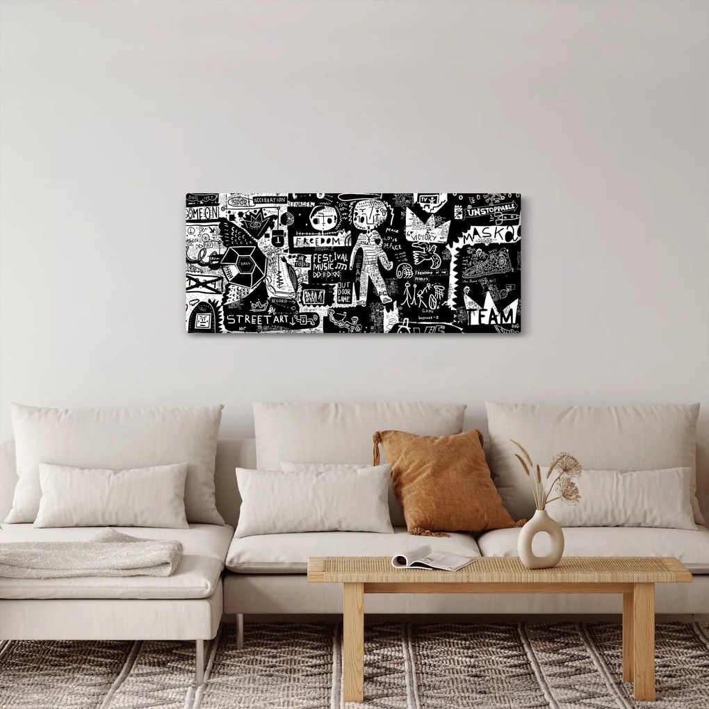Kép - Graffiti (120x50 cm)