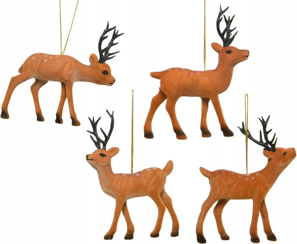 Karácsonyfa medál Rénszarvas natúr karácsonyi