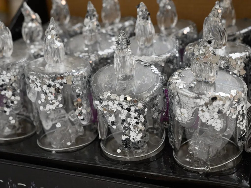 LED oszlopgyertya SANTA 16 cm átlátszó - több kialakítás