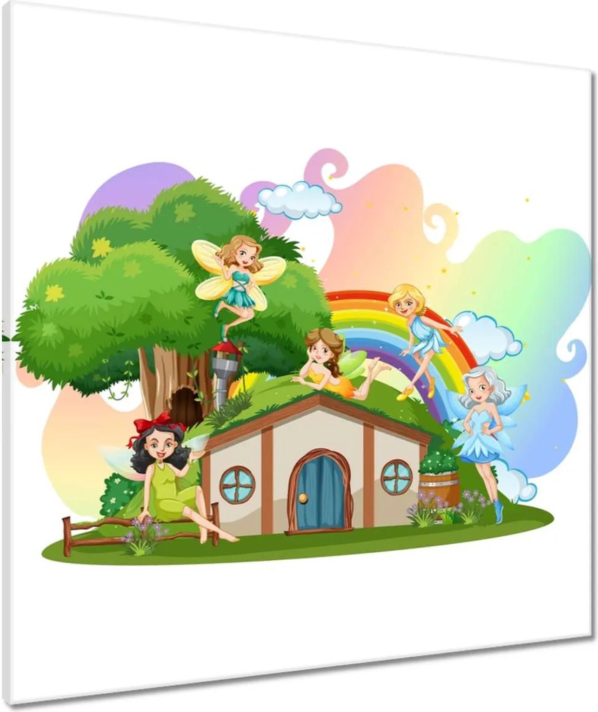Vászonkép 70x70 Tündérek a varázslatos világból