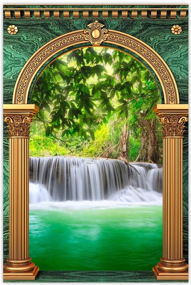 Poszterek 40x60 Vízesés Thaiföldön