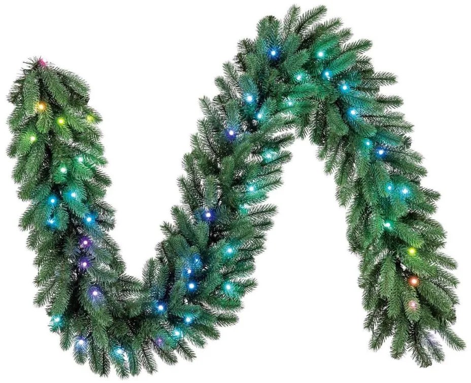 Twinkly GT90P4425P00 -LED RGBW Fényerőszabályozható karácsonyi füzér 50xLED Wi-Fi