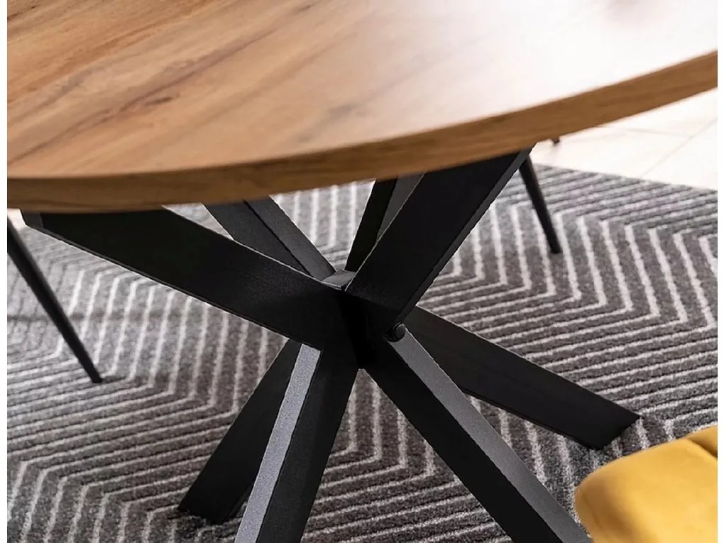 Kihúzható étkezőasztal GASTON 100(135)X100 cm, tölgy artisan dekor