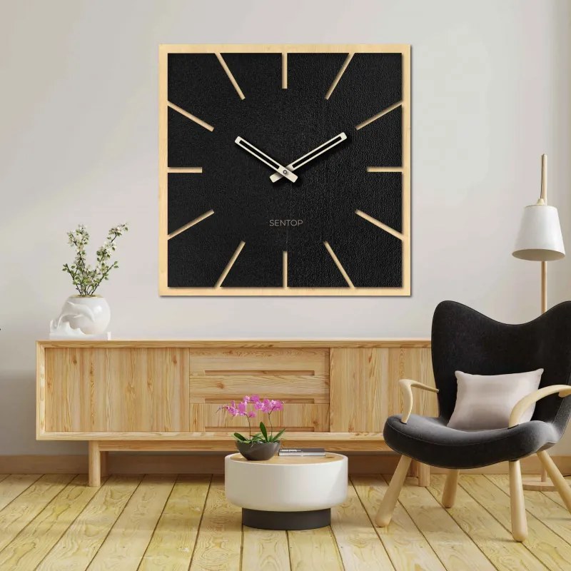HDF JUHAR fából készült falióra - 50 x 50 cm-ig | HDFK022