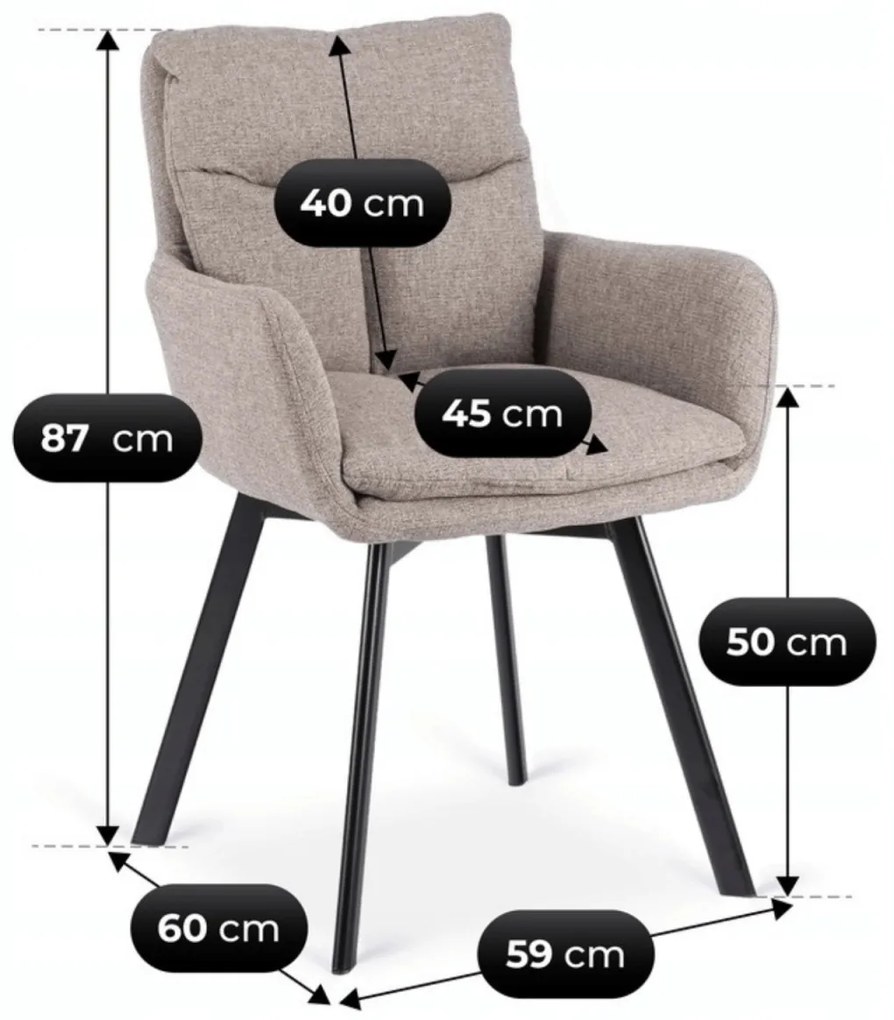 Barna Forgószék CORTADO