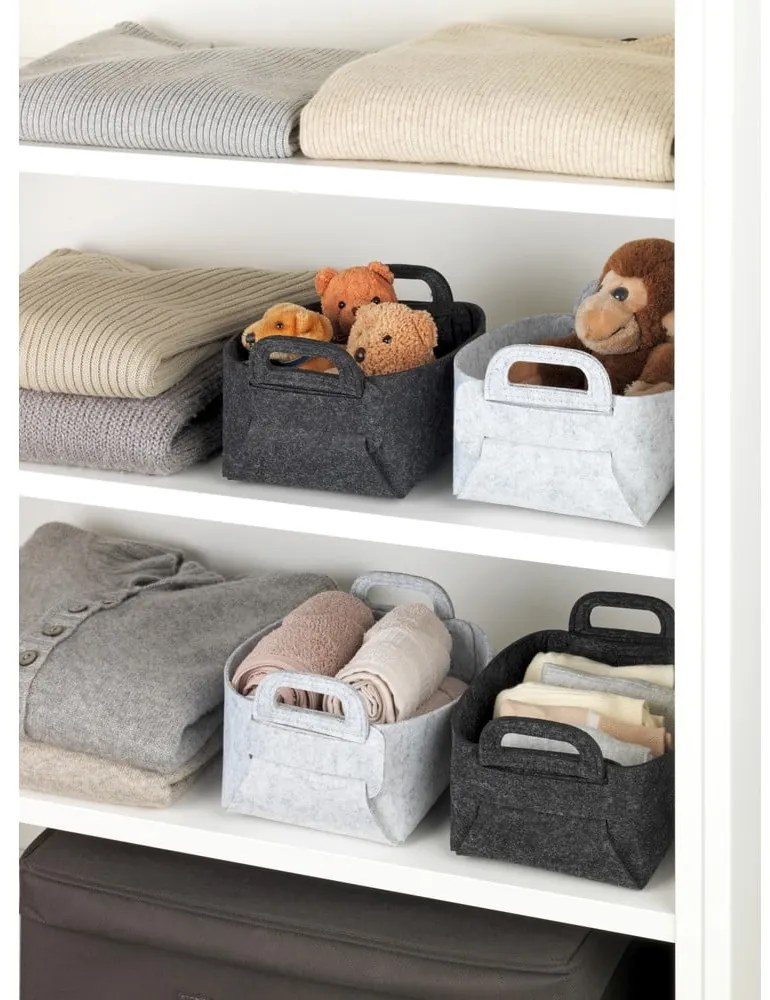 Textil tárolókosár szett 2 db-os Nina – Wenko