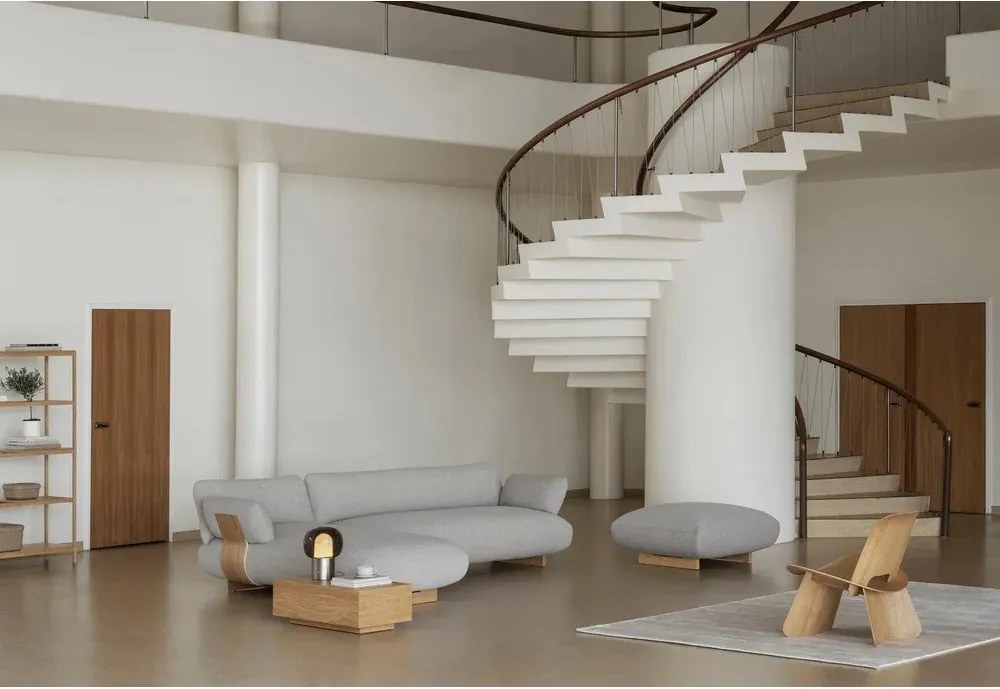 Natúr színű polcos állvány tölgyfa dekorral 105x170x40 cm Sukoya – Blomus