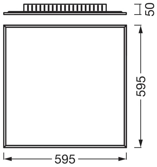 Osram - PLANON felületre szerelt LED-panel LED/40W/230V 59,5x59,5 cm fehér