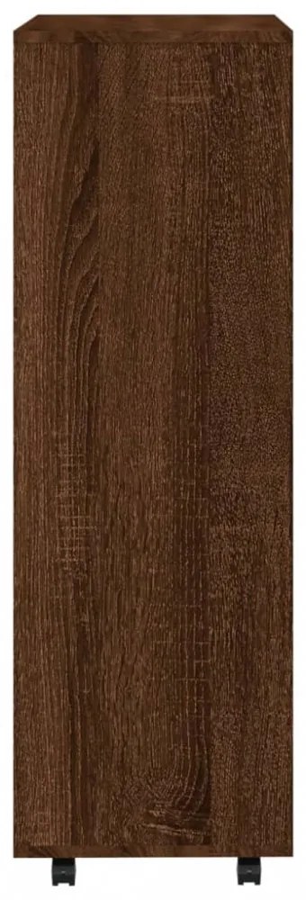 barna tölgyszínű szerelt fa ruhásszekrény 80 x 40 x 110 cm