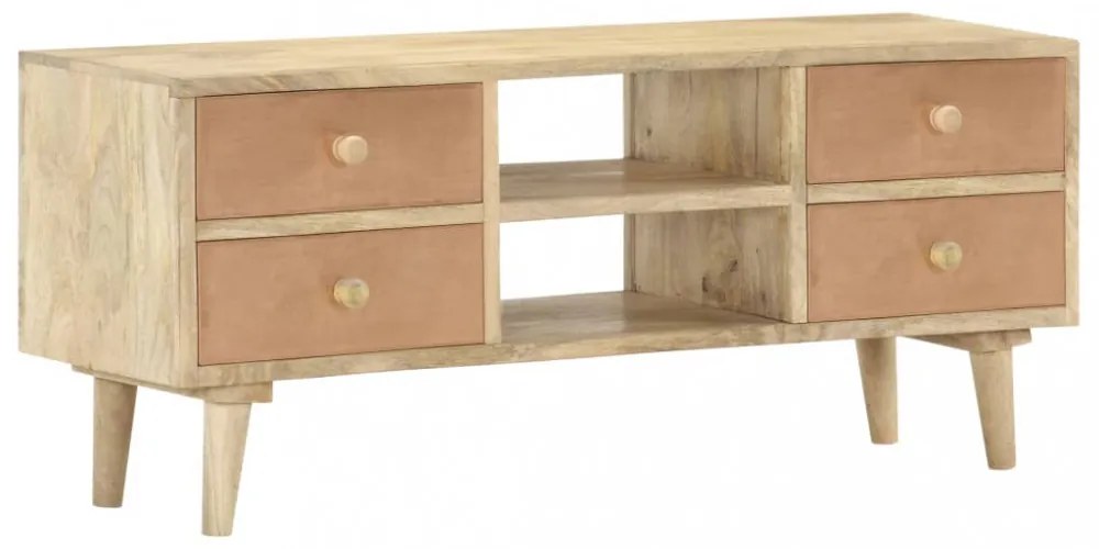 tömör mangófa TV-szekrény 110 x 30 x 45 cm