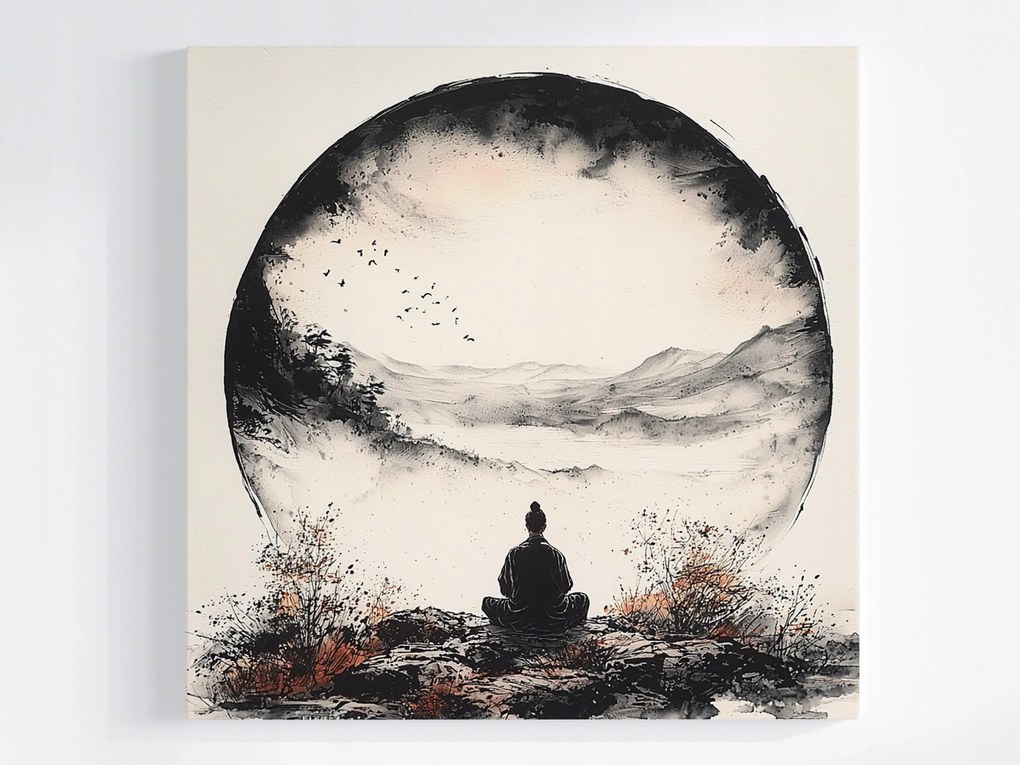 Vászonkép Canvas Szerzetes Meditáció Harmónia Zen Orient Japán 40x40