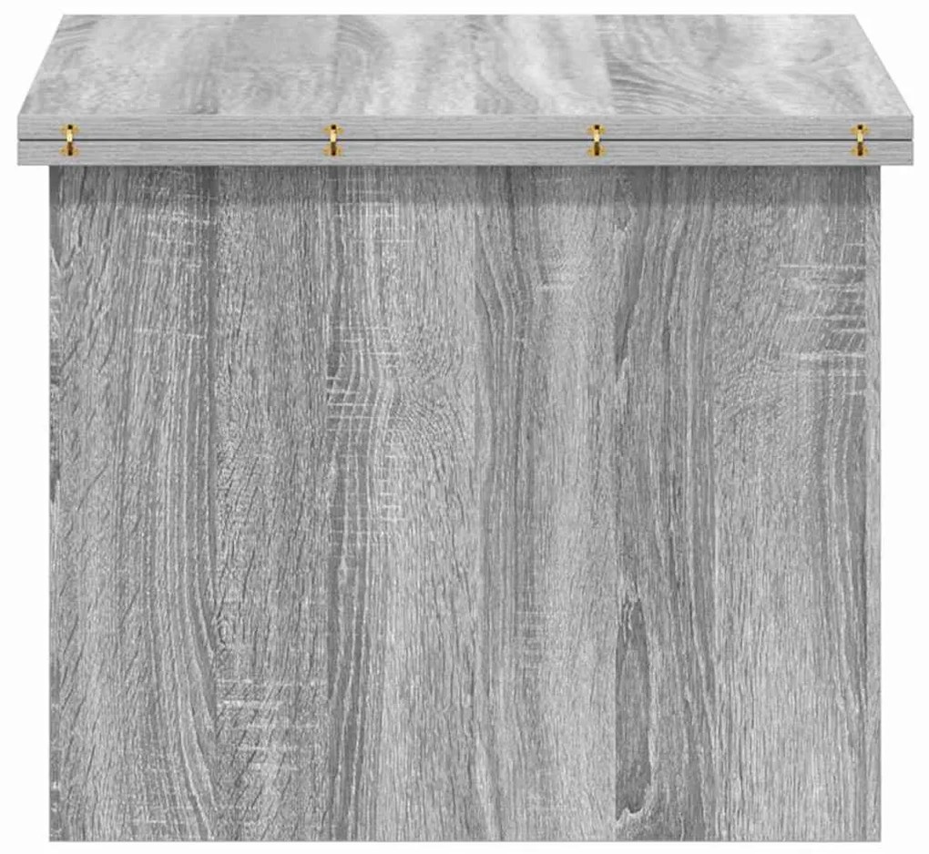 vidaXL Dohányzóasztal Szürke Sonoma 55 x 54,5 x 45 cm Faanyag