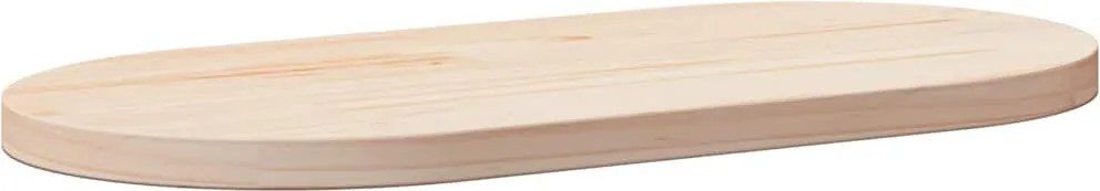vidaXL tömör fenyőfa asztallap 70 x 35 x 2,5 cm ovális