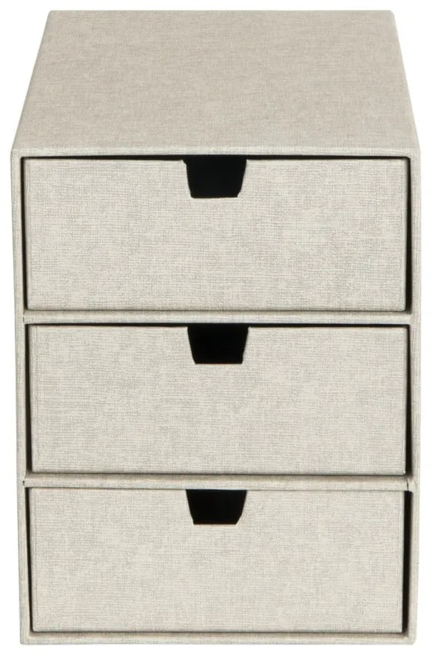 Ingrid bézs doboz 3 fiókkal - Bigso Box of Sweden
