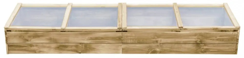 impregnált fenyőfa melegház 200 x 50 x 35 cm