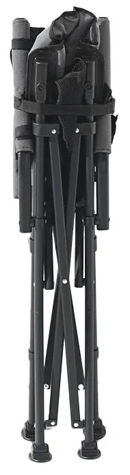 Leziter Premium fűthető karfás horgász szék pohártartóval szürke